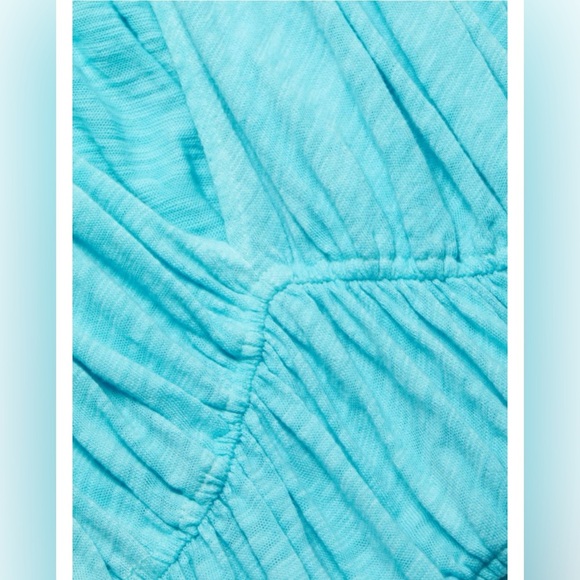 NWT ATM Anthony Thomas Melillo Sublime Slub Jersey Minidress Aqua Mist Size M - Picture 6 of 12